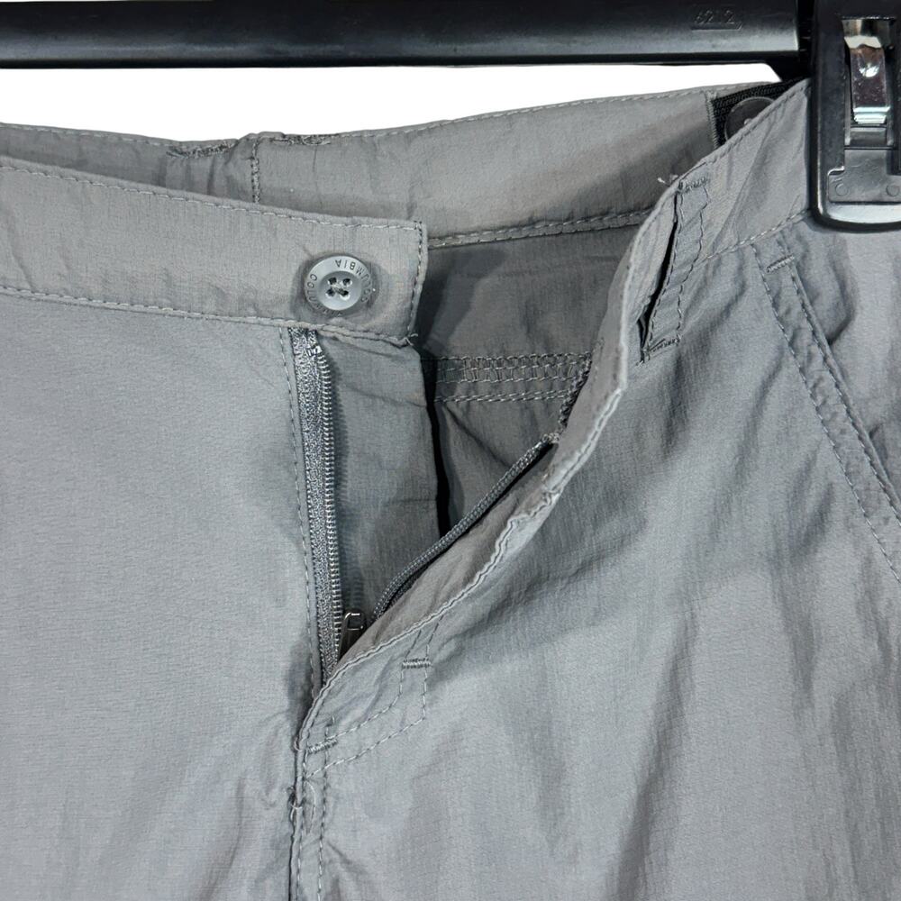 Columbia Youth Boys Small (8) Convertible Pants Omni-Shield Pocket Zip-Fly Gray - Picture 9 of 13